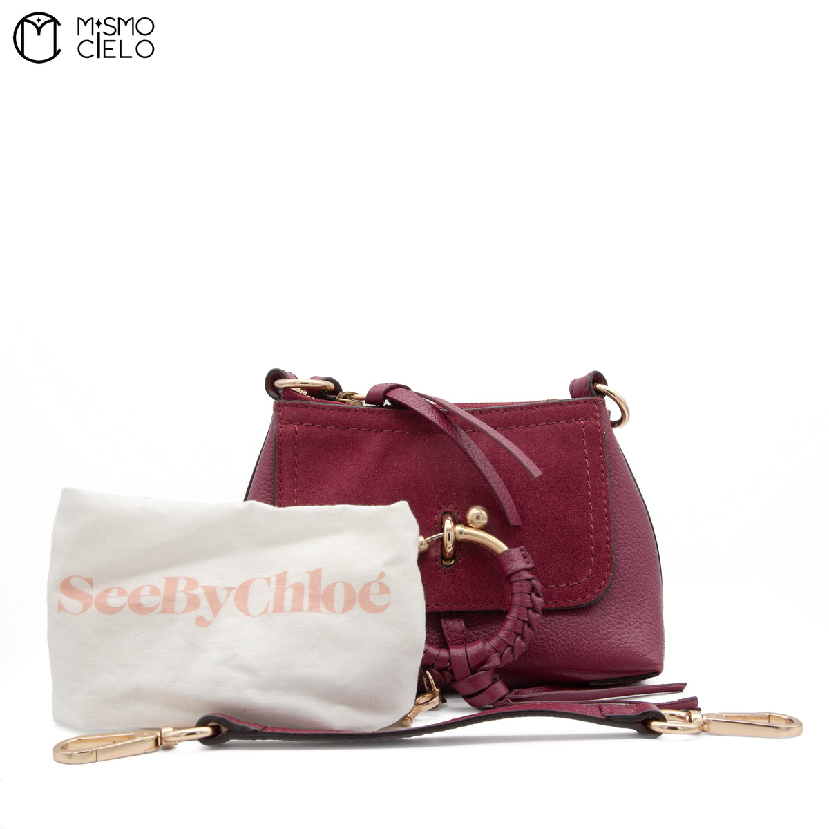 Burgundy See by Chloe Mini Joan Shoulder Bag