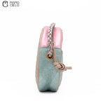 Green and Pink Zumi Quilted Shoulder Bag