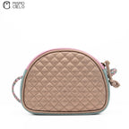 Green and Pink Zumi Quilted Shoulder Bag