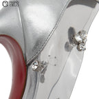 Degraqueen Embellished PVC Heels