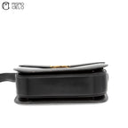 Black Triomphe Box Calfskin Shoulder Bag