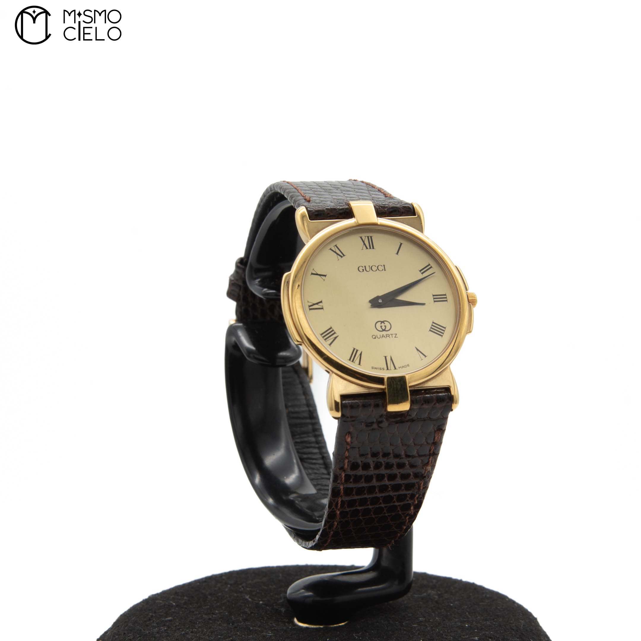3400FM Gold and Brown Quartz Watch *
