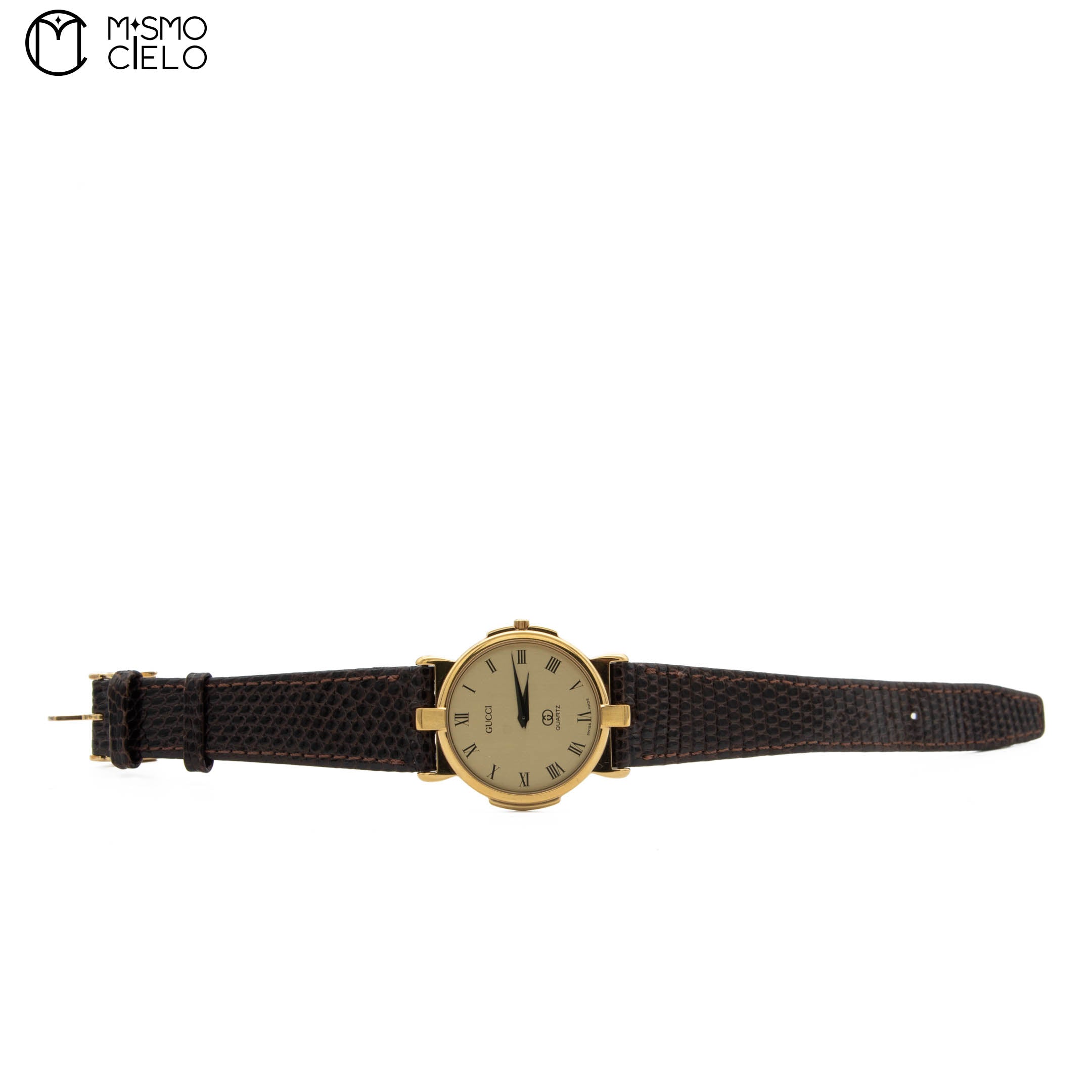 3400FM Gold and Brown Quartz Watch *