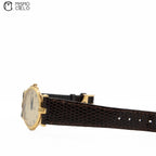 3400FM Gold and Brown Quartz Watch *
