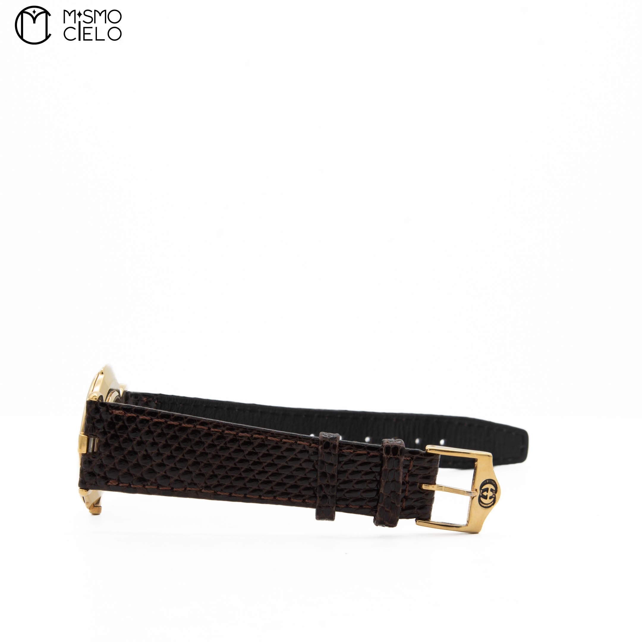 3400FM Gold and Brown Quartz Watch *