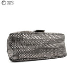 Silver Large Mamma Forever Woven Hand Bag