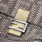 Silver Large Mamma Forever Woven Hand Bag