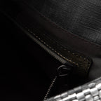 Silver Large Mamma Forever Woven Hand Bag