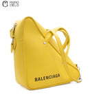 Yellow Triangle Duffle Shoulder Bag