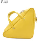 Yellow Triangle Duffle Shoulder Bag