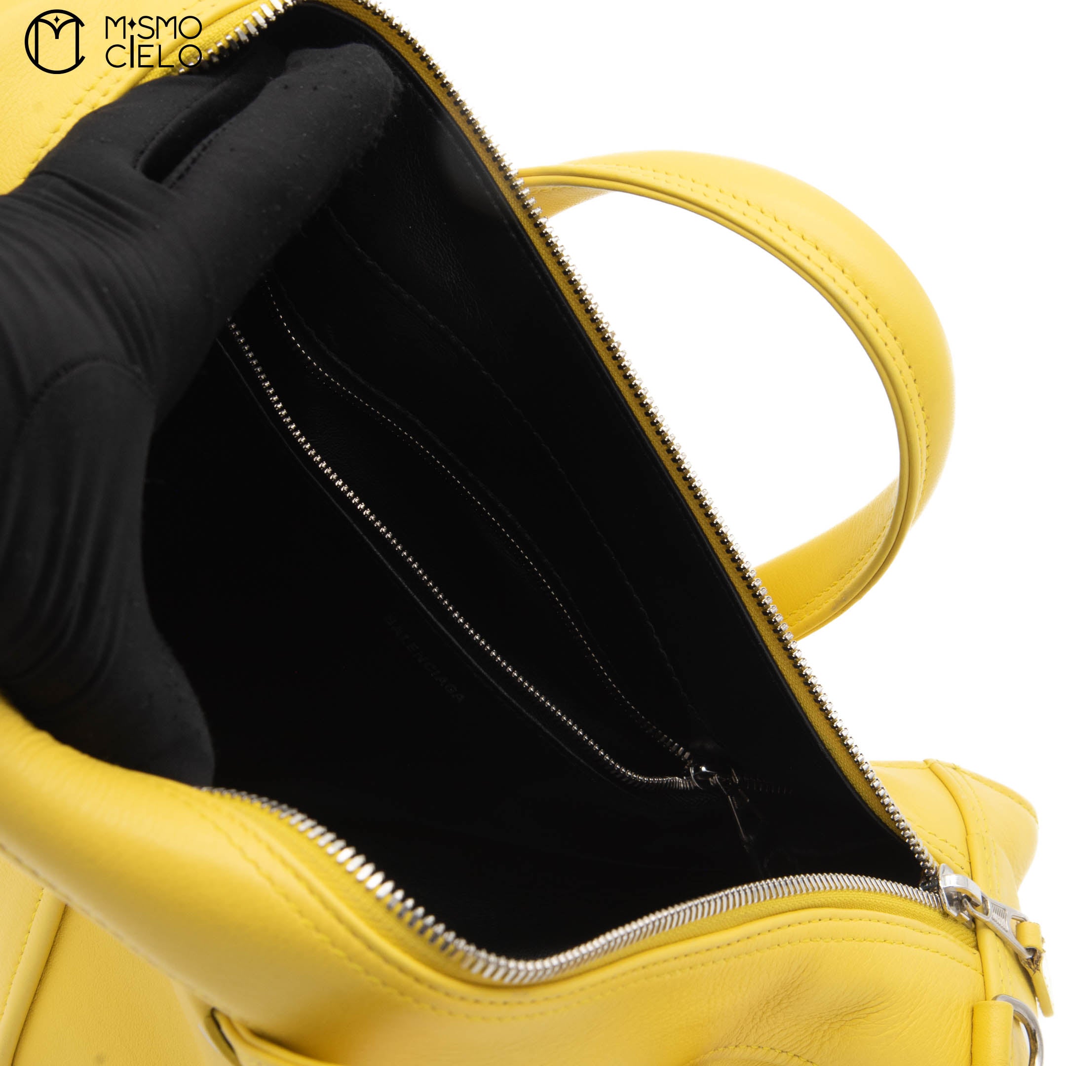 Yellow Triangle Duffle Shoulder Bag