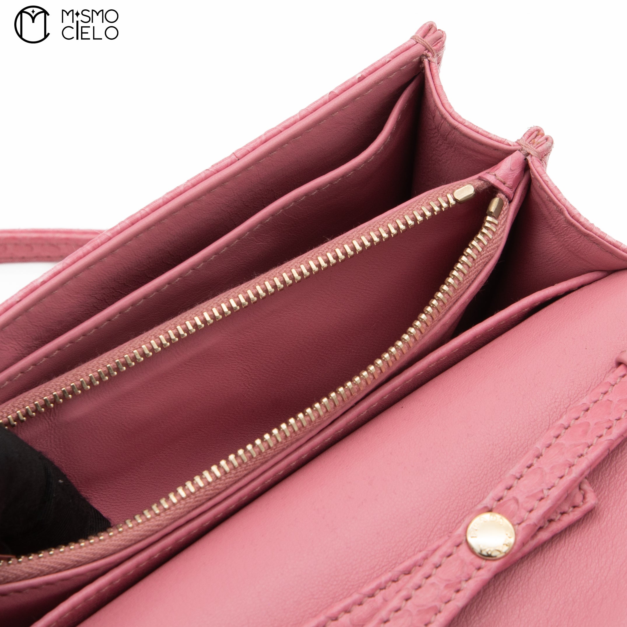 Pink Python Shoulder Bag