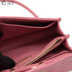 Pink Python Shoulder Bag