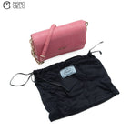 Pink Python Shoulder Bag