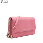 Pink Python Shoulder Bag
