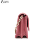 Pink Python Shoulder Bag