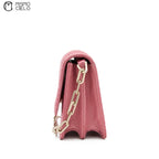 Pink Python Shoulder Bag