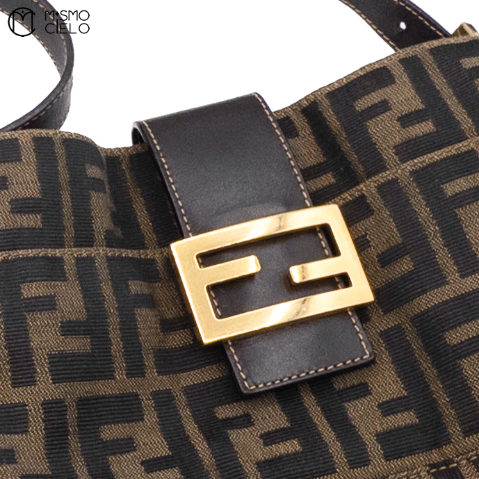 Zucca Gold Clasp Shoulder Bag Medium