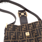 Zucca Gold Clasp Shoulder Bag Medium