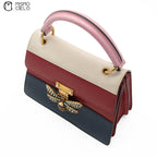Blue Red and Cream Queen Margaret Bee Hand Bag with Strap