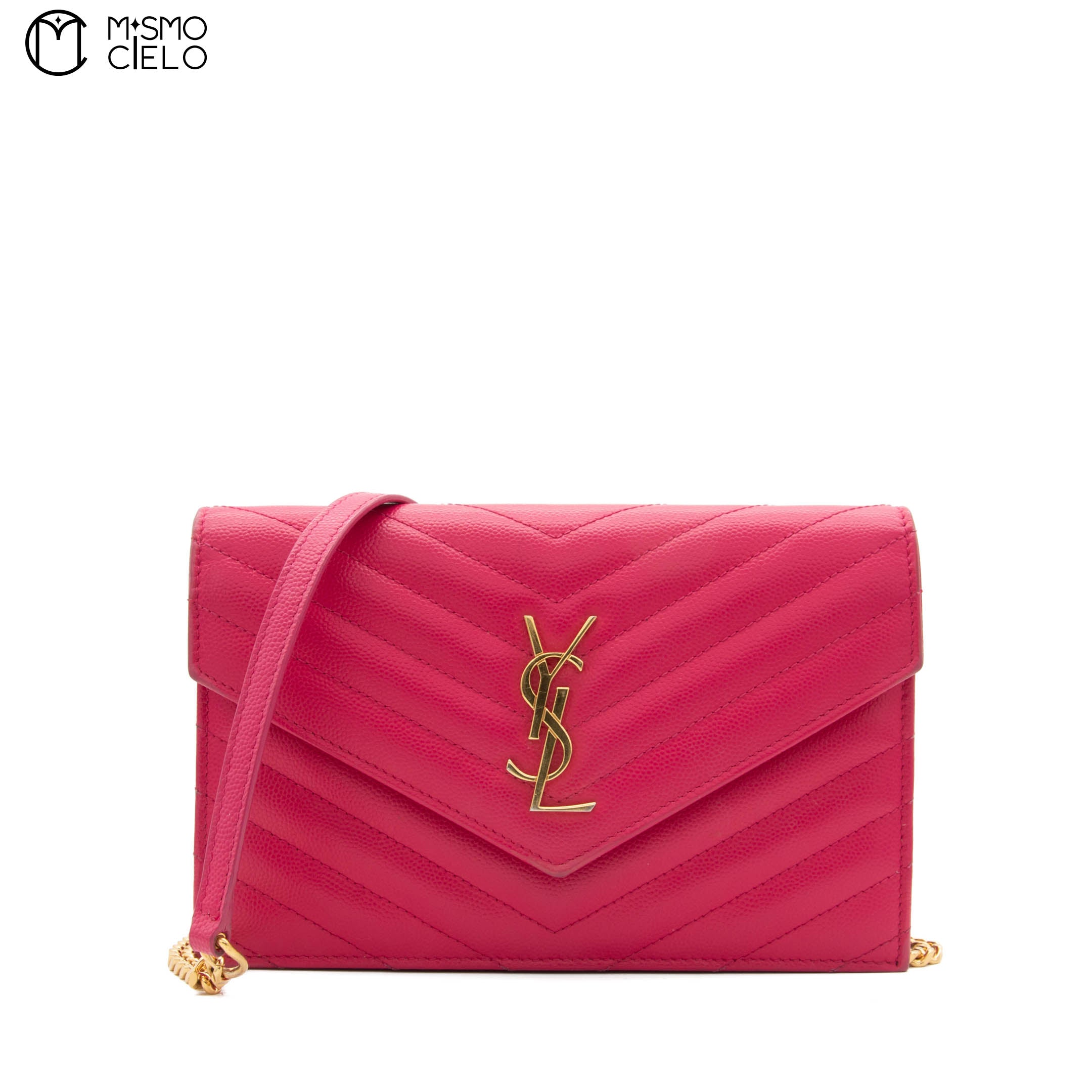 Pink V Stitch Shoulder Bag