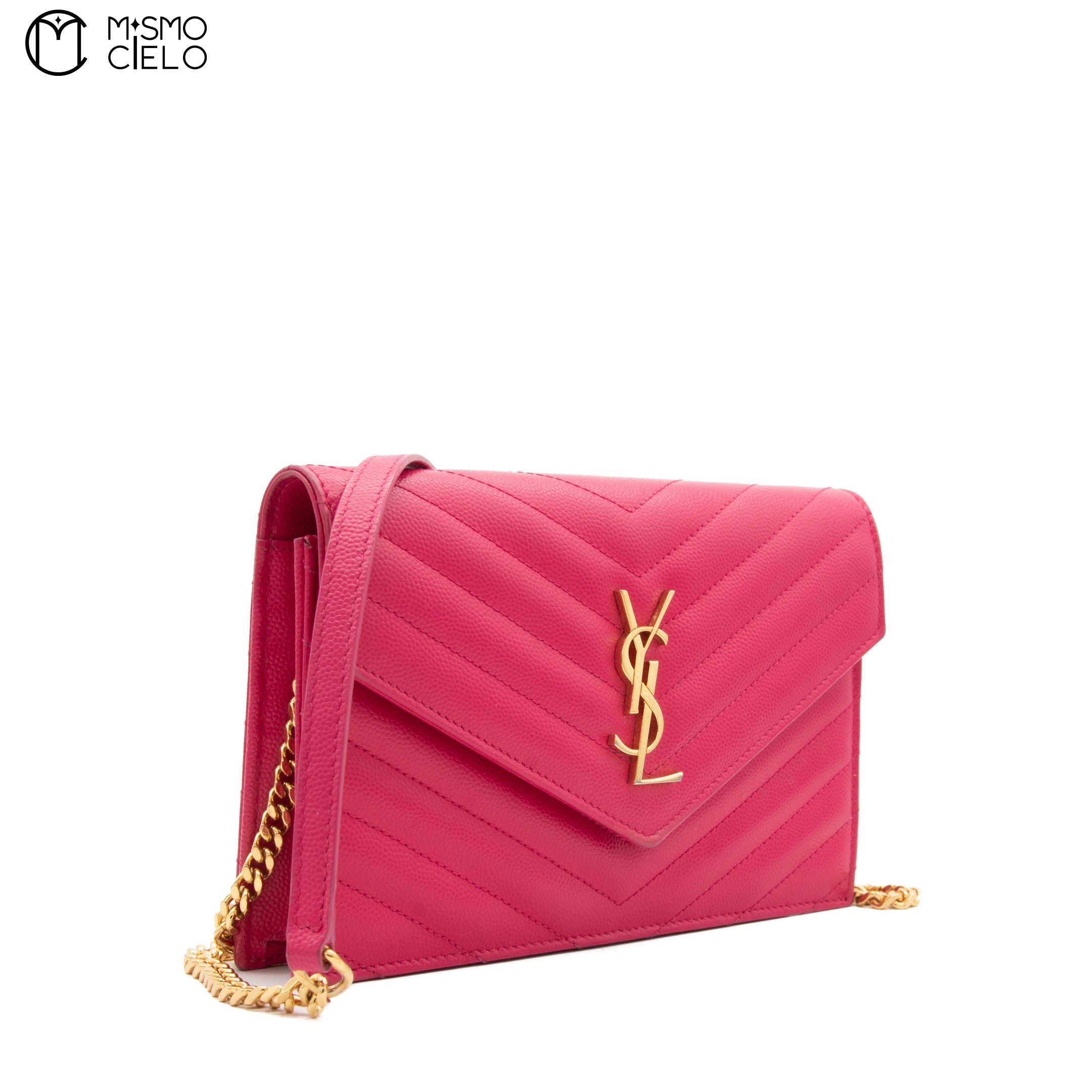 Pink V Stitch Shoulder Bag