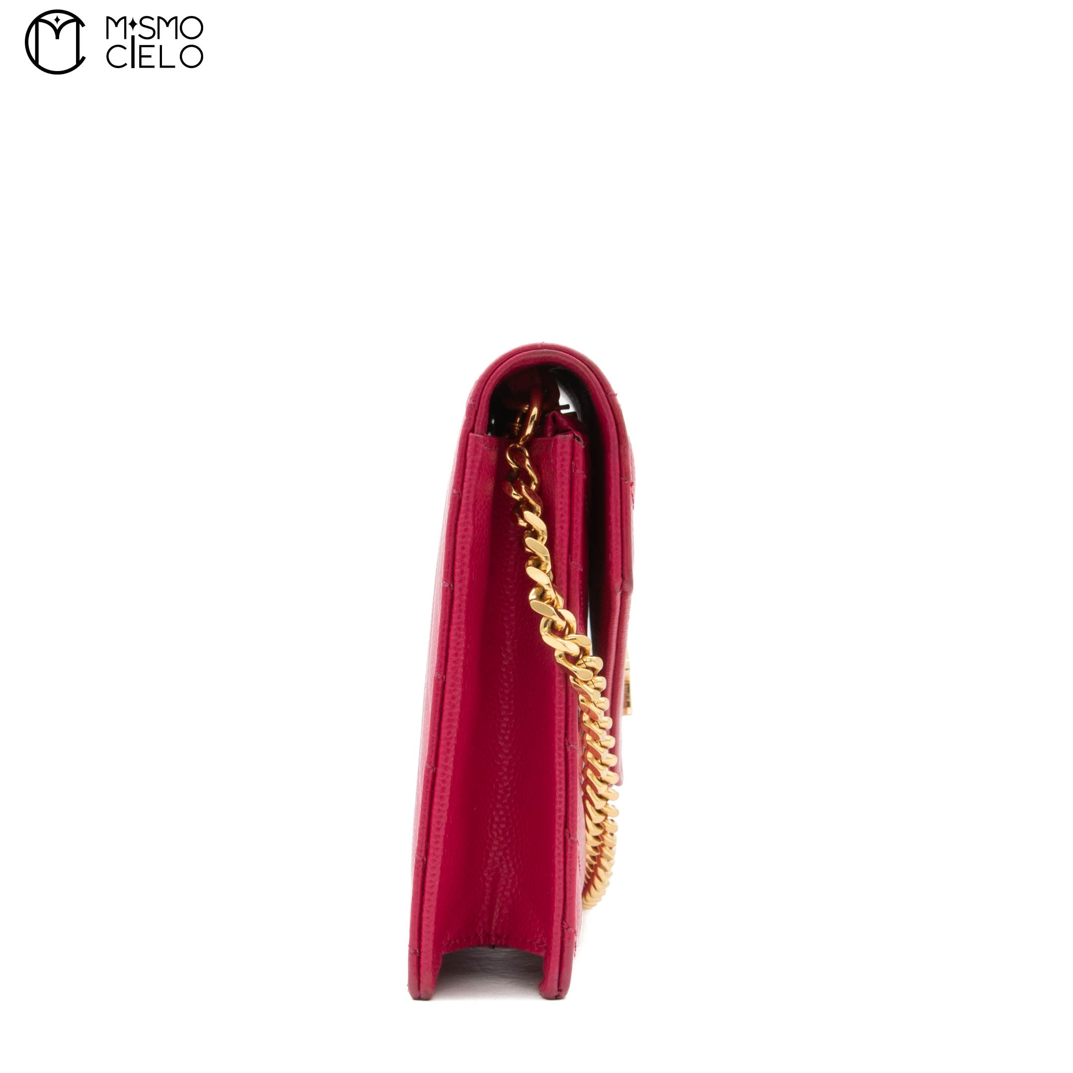 Pink V Stitch Shoulder Bag