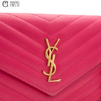 Pink V Stitch Shoulder Bag