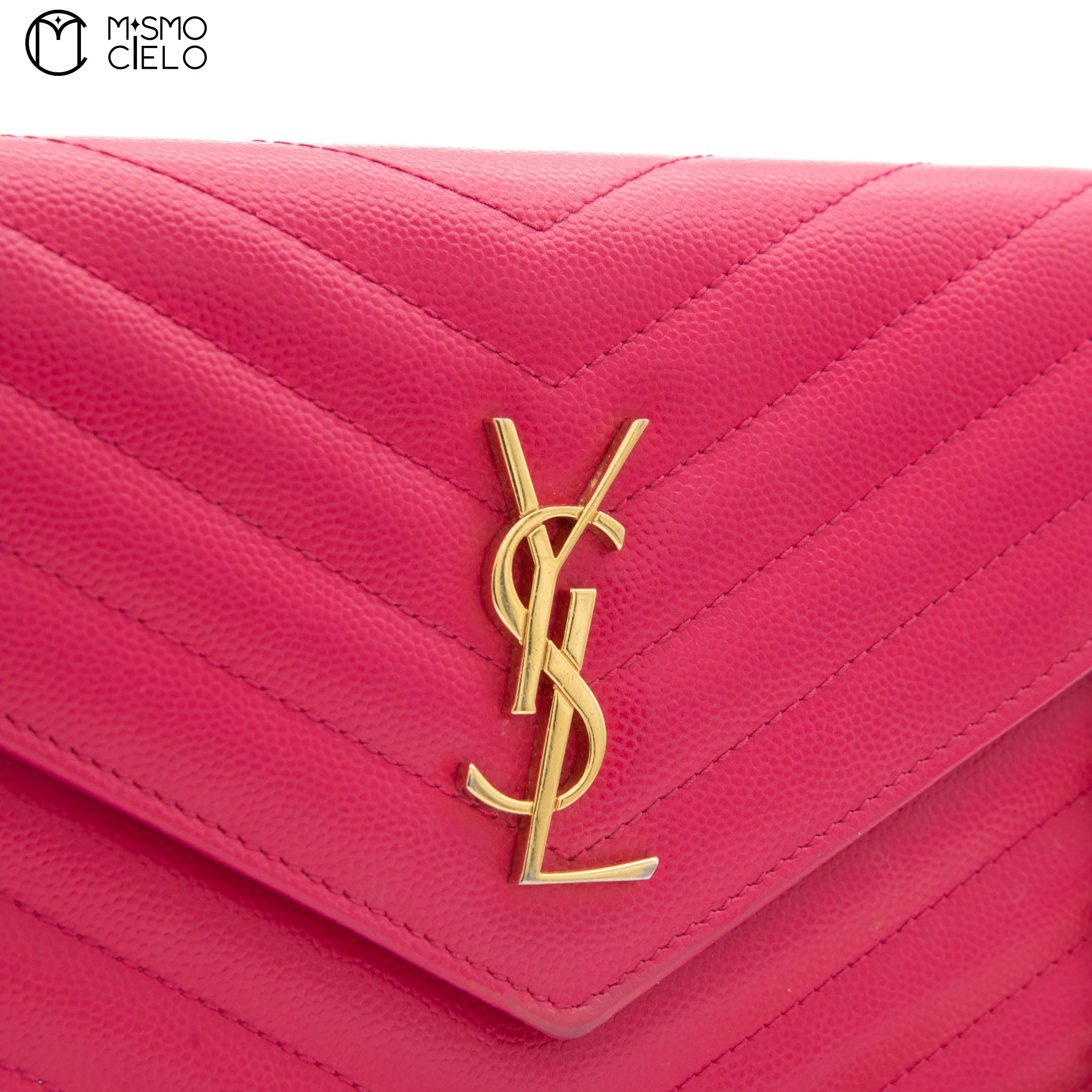 Pink V Stitch Shoulder Bag