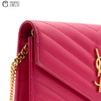 Pink V Stitch Shoulder Bag
