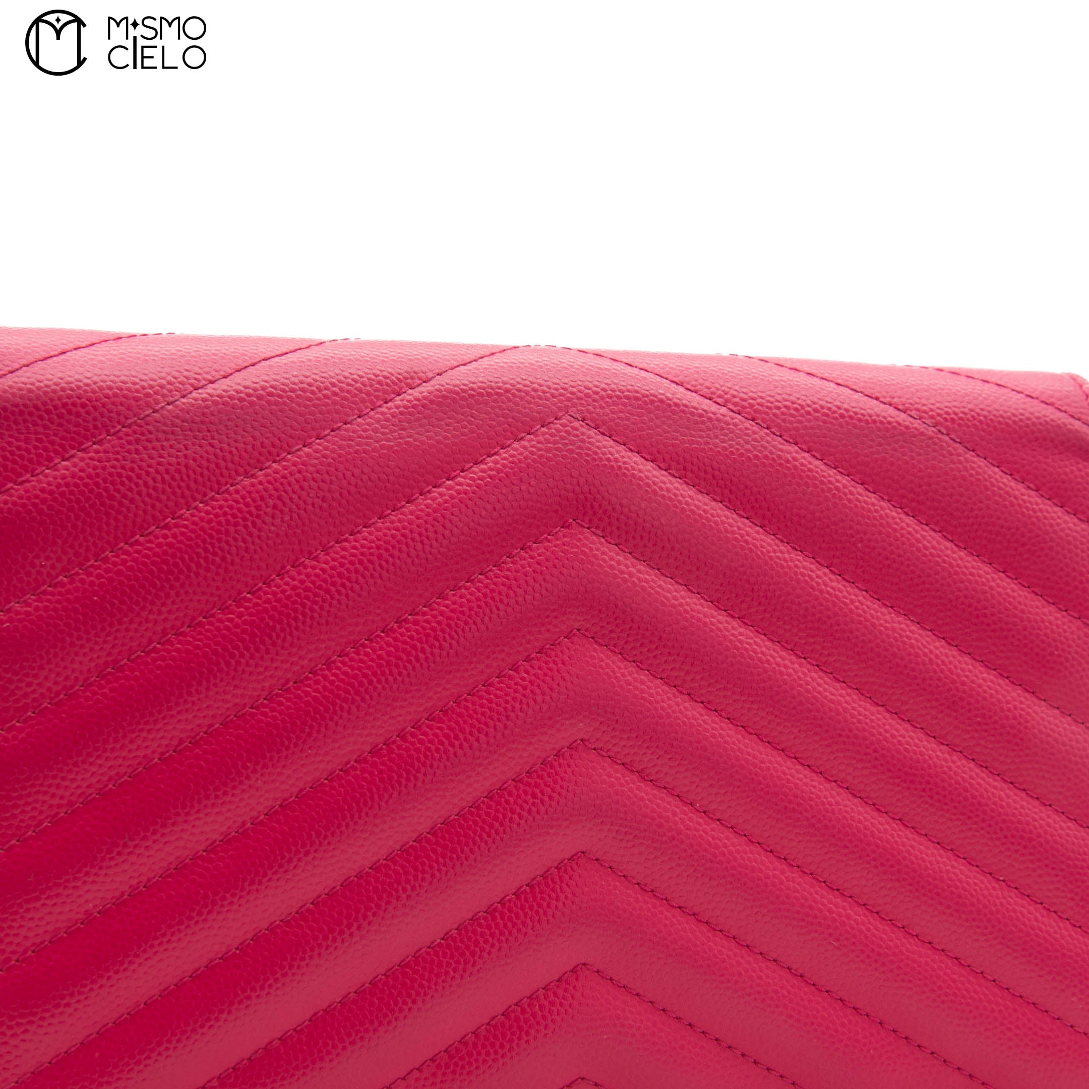 Pink V Stitch Shoulder Bag