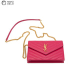 Pink V Stitch Shoulder Bag
