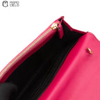 Pink V Stitch Shoulder Bag