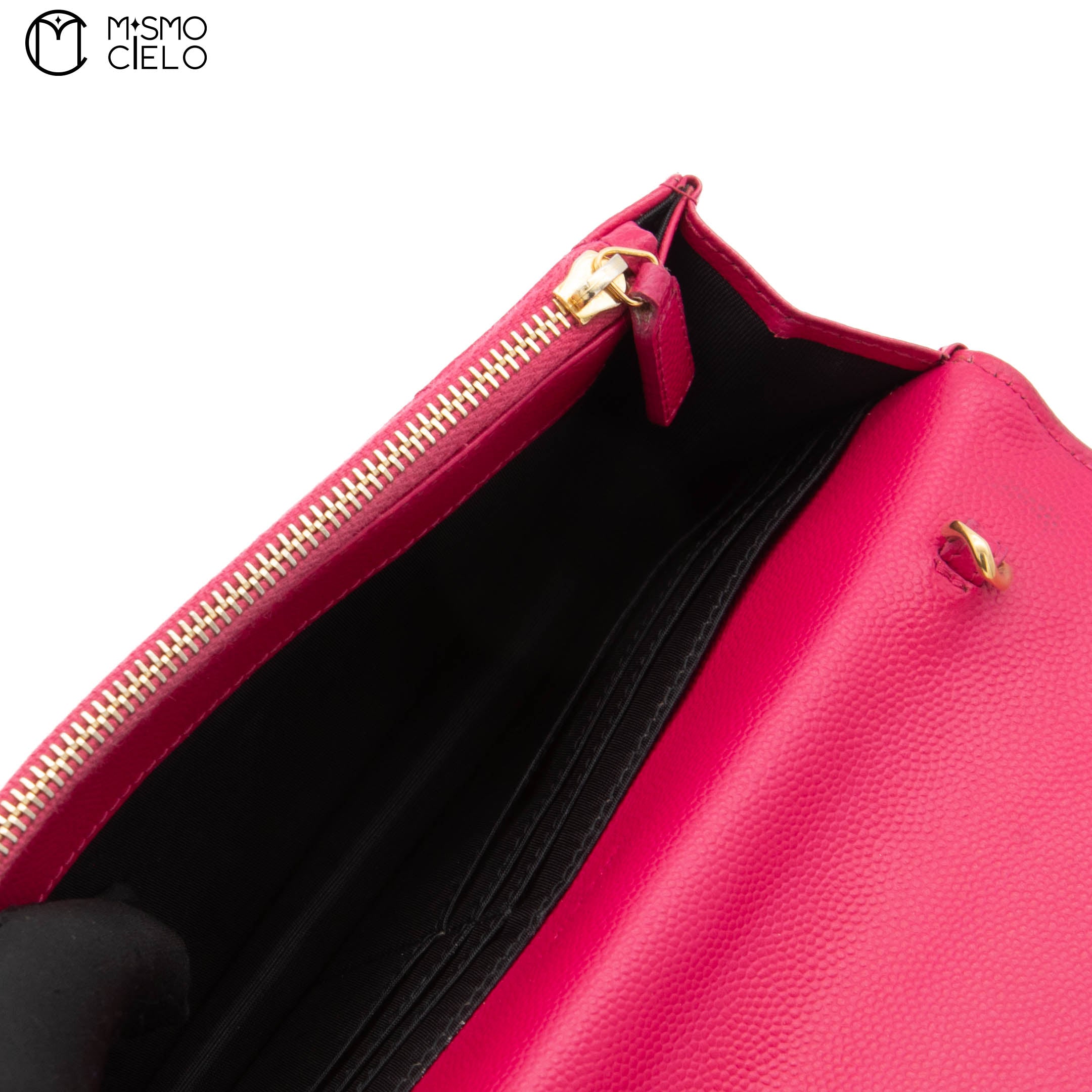 Pink V Stitch Shoulder Bag