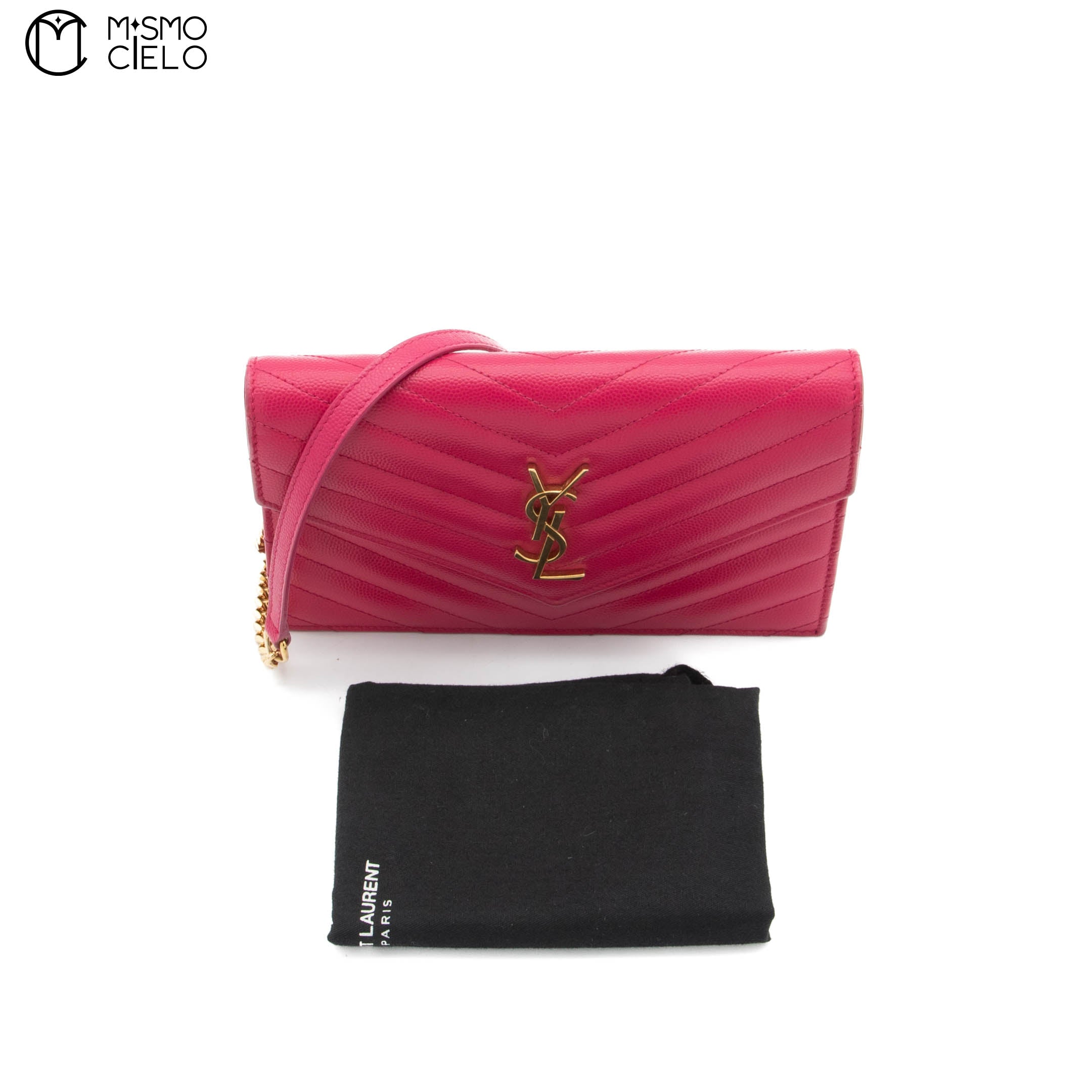 Pink V Stitch Shoulder Bag