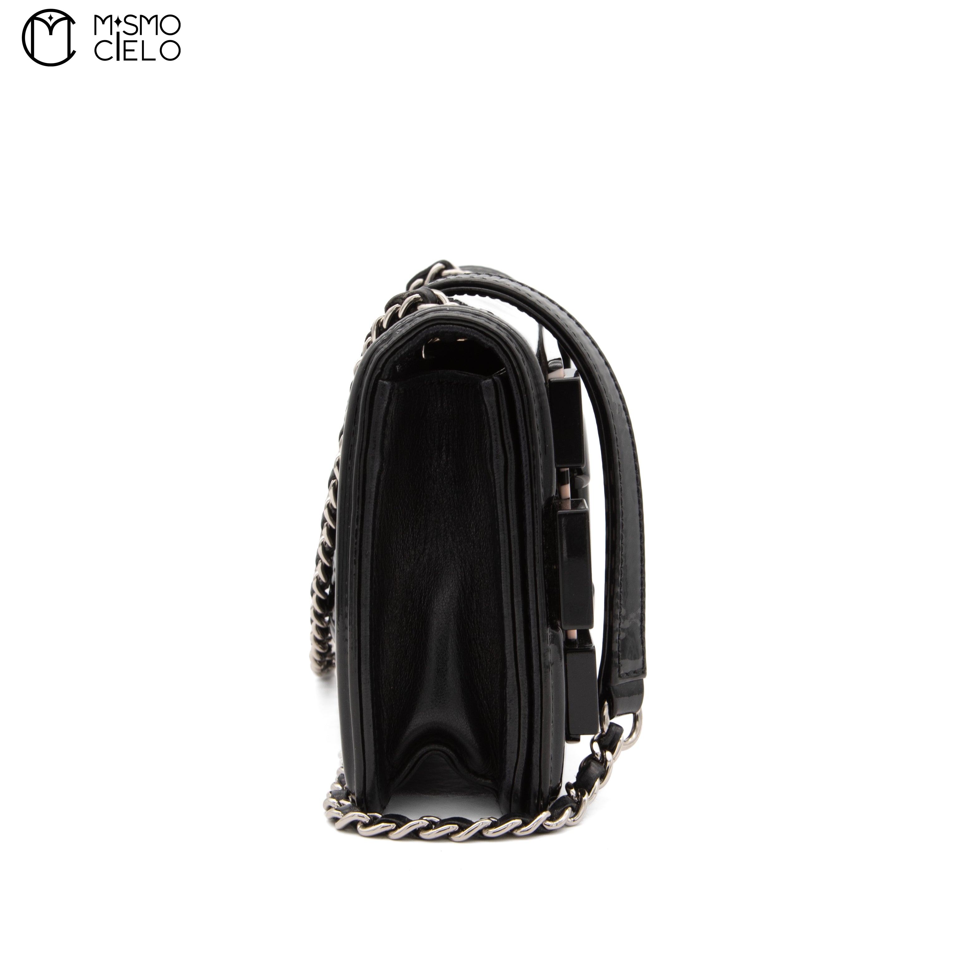 Lego Boy Enamel Leather Coco Mark Shoulder Bag