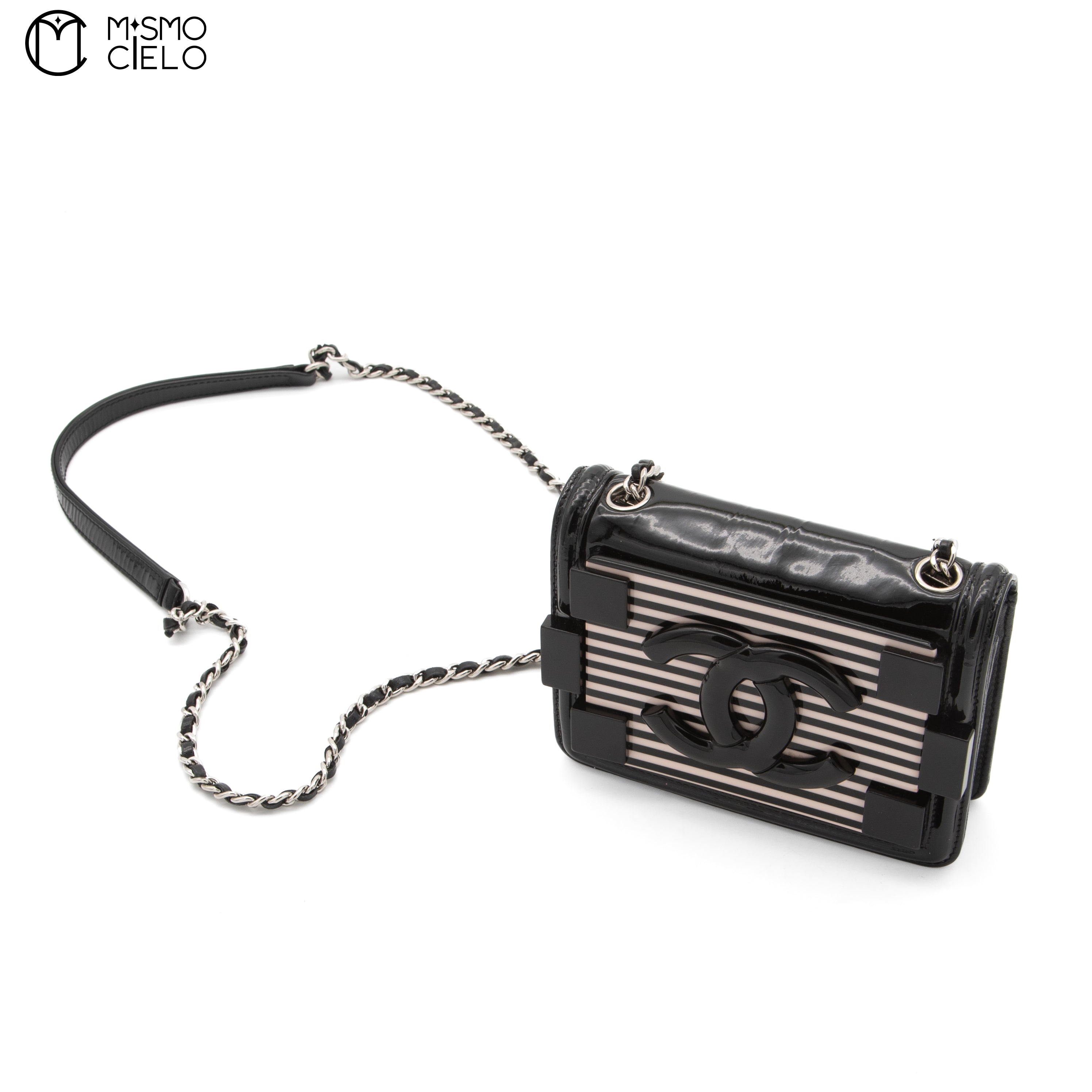 Lego Boy Enamel Leather Coco Mark Shoulder Bag