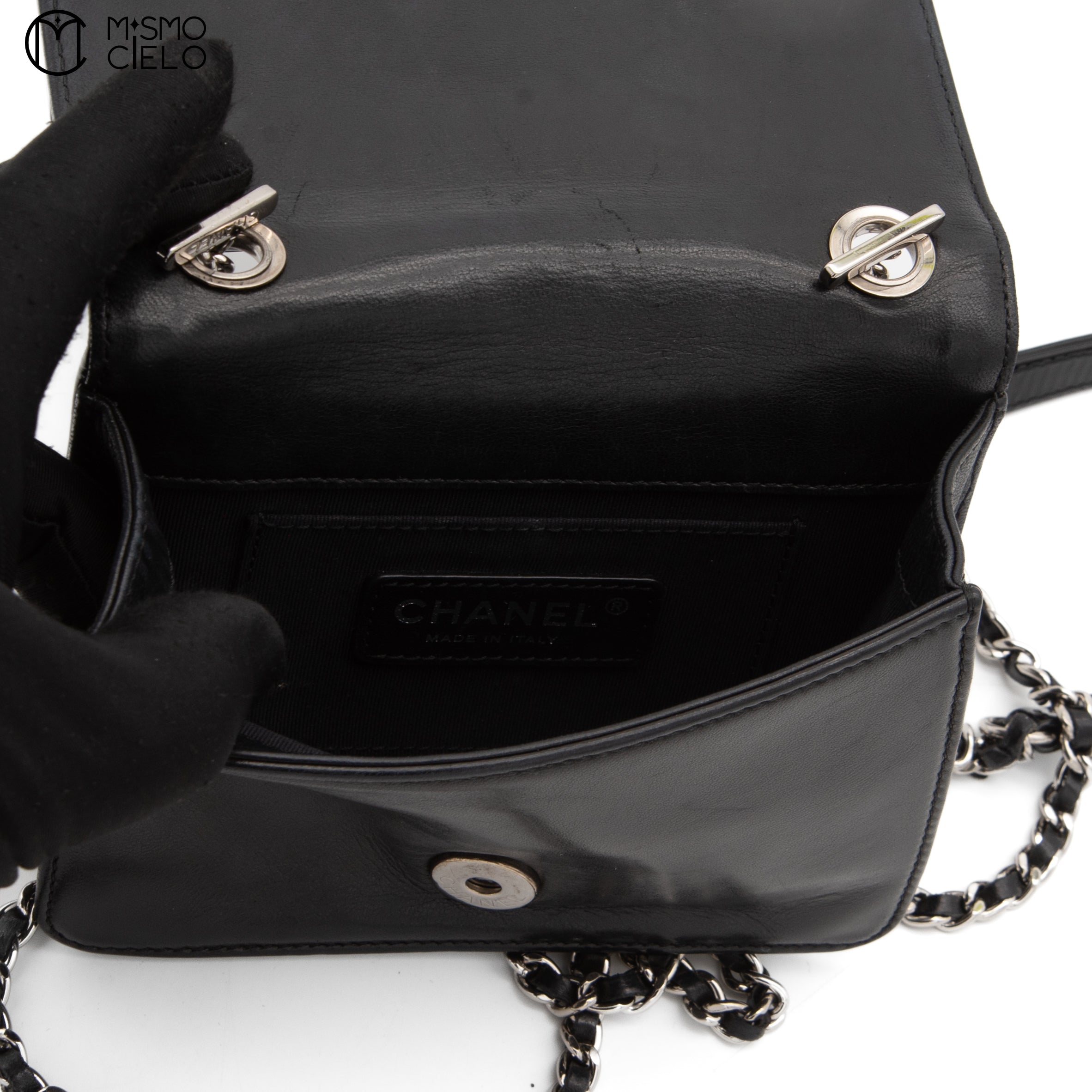 Lego Boy Enamel Leather Coco Mark Shoulder Bag