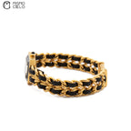 Premiere Black and Gold Quartz H001 Watch Size XL