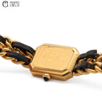 Premiere Black and Gold Quartz H001 Watch Size XL