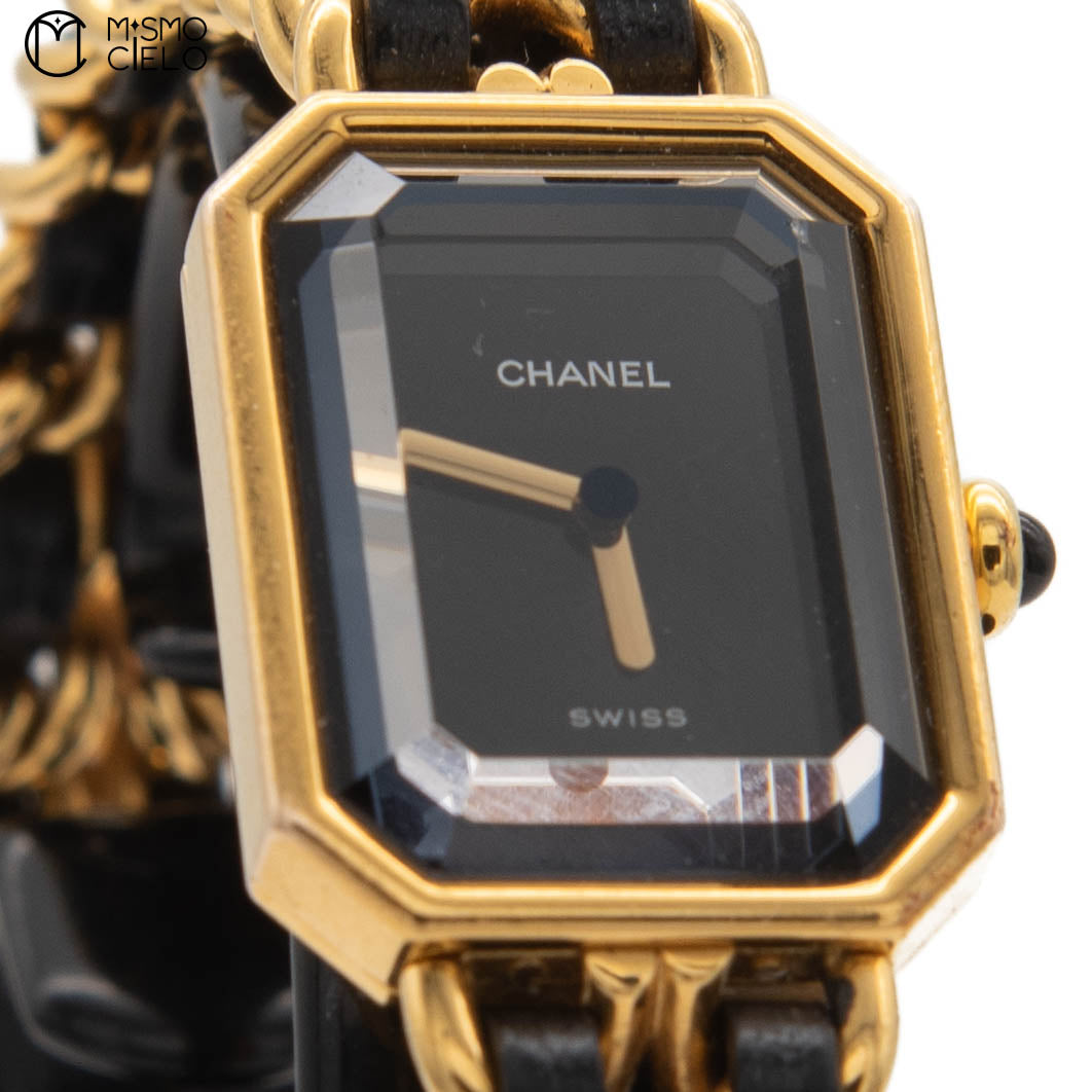 Premiere Black and Gold Quartz H001 Watch Size XL