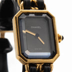 Premiere Black and Gold Quartz H001 Watch Size L