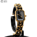 Premiere Black and Gold Quartz H001 Watch Size L