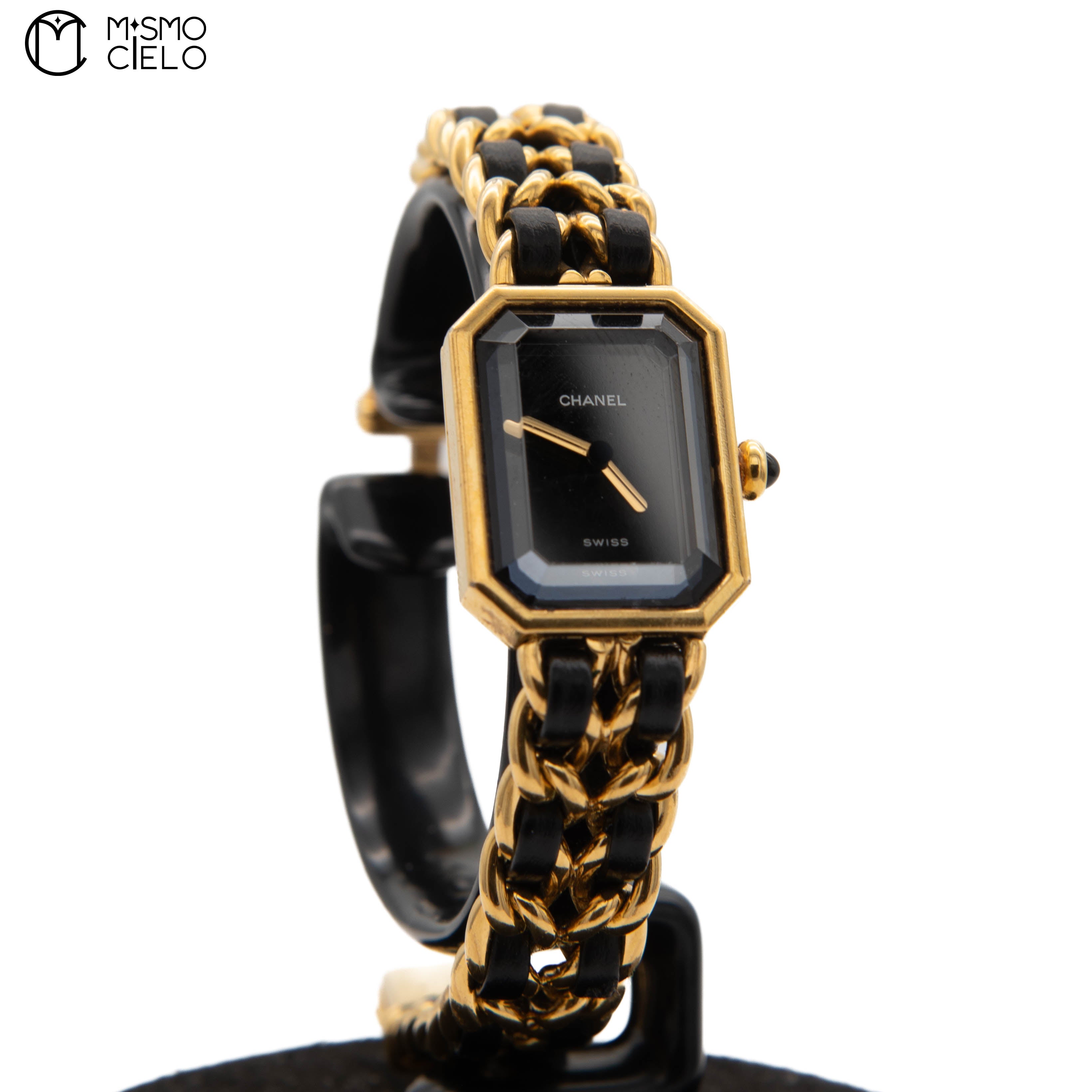 Premiere Black and Gold Quartz H001 Watch Size L
