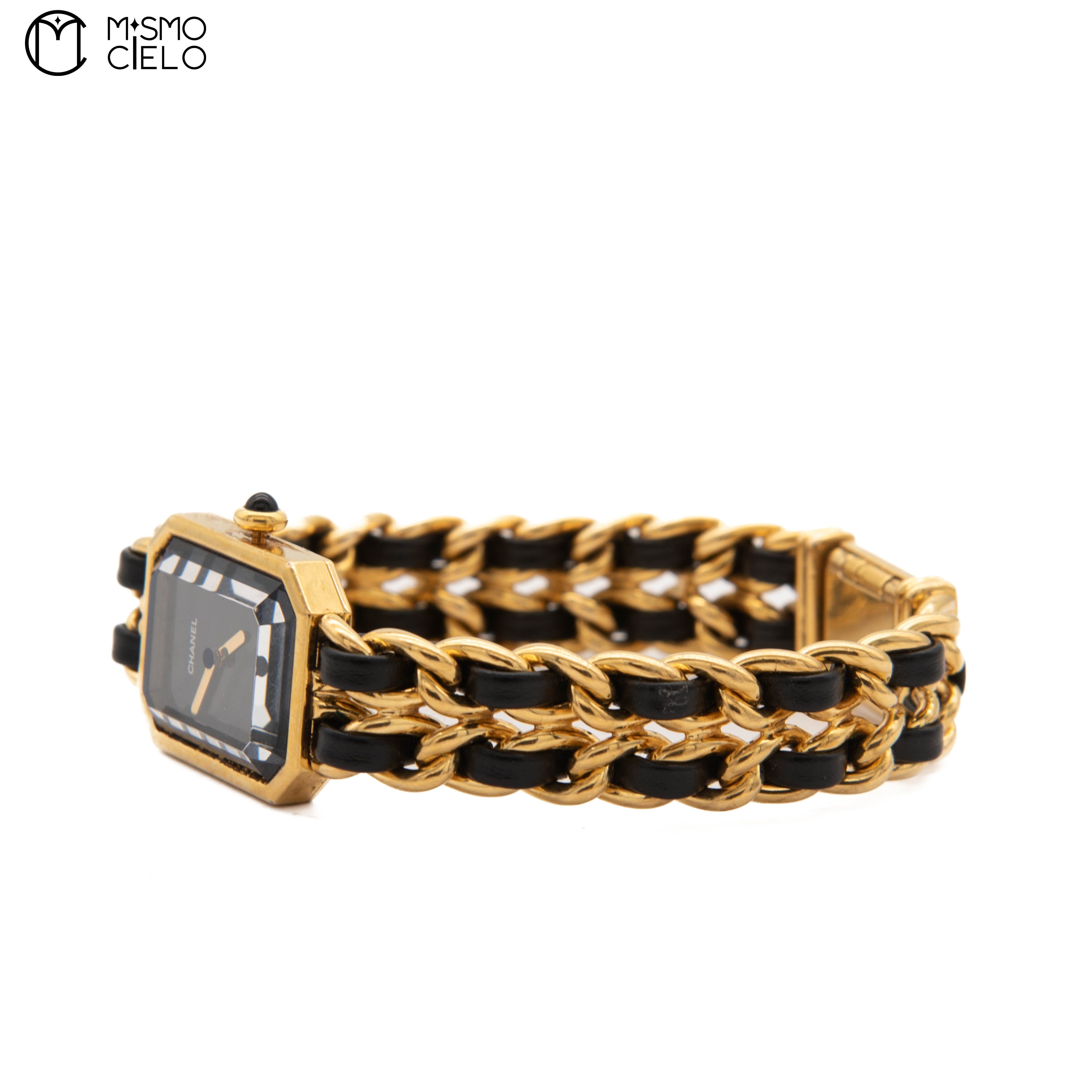 Premiere Black and Gold Quartz H001 Watch Size L