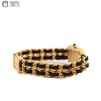 Premiere Black and Gold Quartz H001 Watch Size L