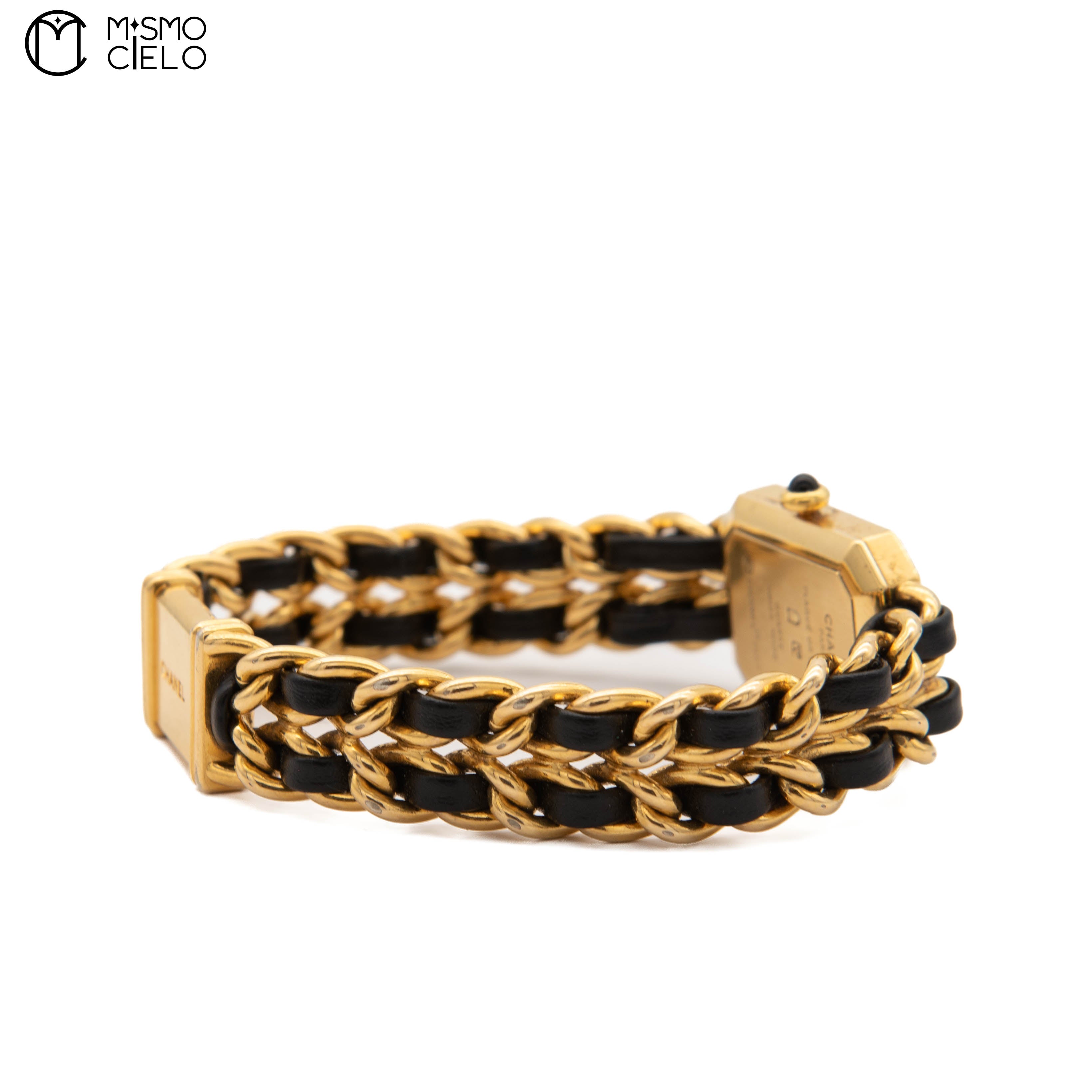 Premiere Black and Gold Quartz H001 Watch Size L
