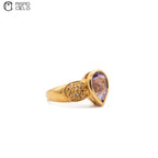 18ct Gold Amethyst and Diamond Ring 5.3g Size 12