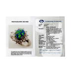 Platinum 900 Opal and Diamond Ring 8.9g Size 14