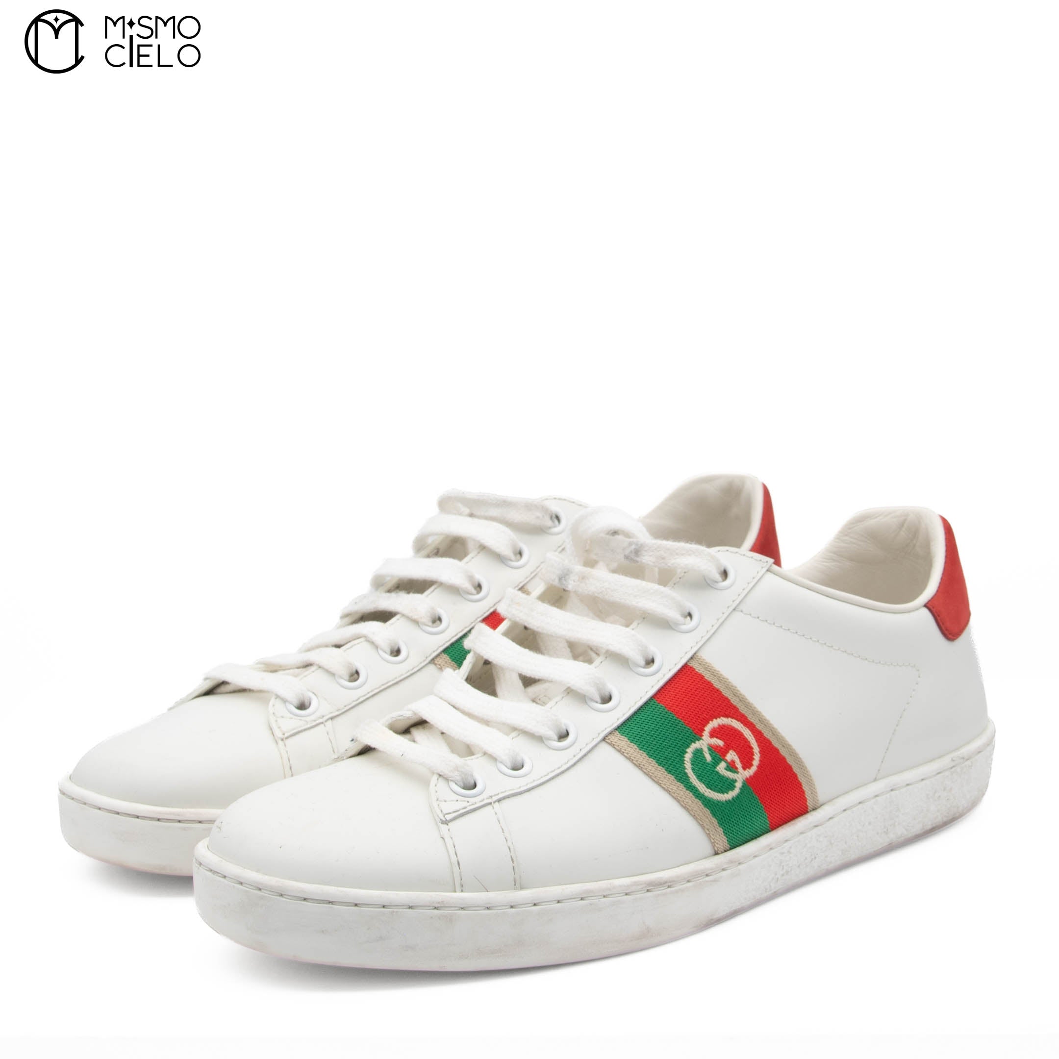 Ace Interlocking GG Sneakers Model 645767 Size 38